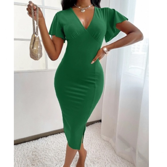 Boho split hem bodycon dress - Picture 16 of 16